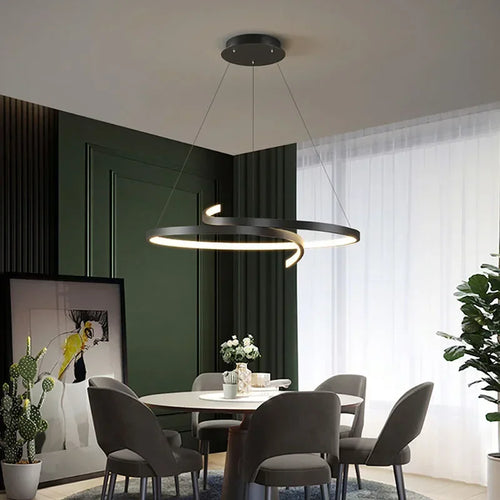 Nordic LED chandelier for indoor lighting and decoration - vue 5 sur 12