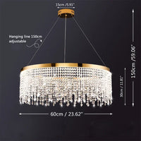 Modern crystal chandelier for elegant interior décor