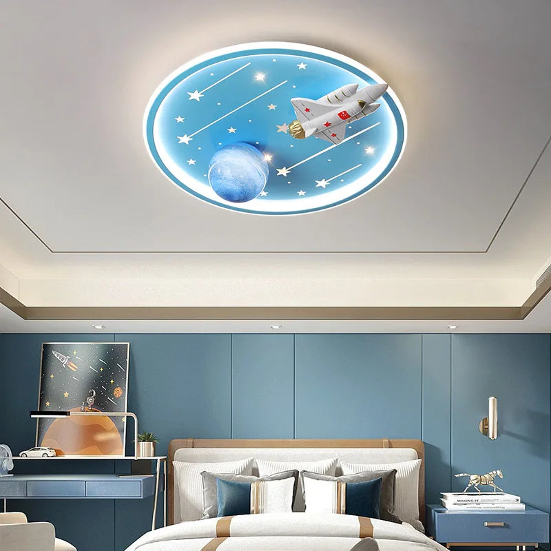 Cute ceiling light for children's bedroom, boys and girls