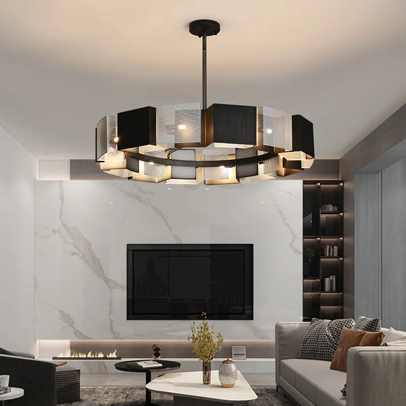 Modern LED pendant chandelier for luxury home