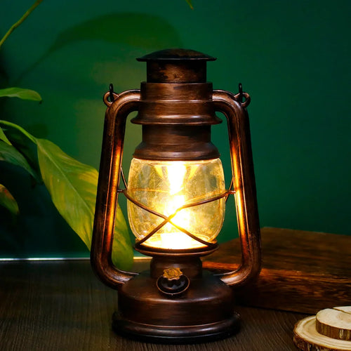 Retro waterproof camping lamp for tent and outdoor atmosphere - vue 2 sur 8