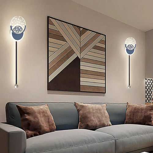 Modern LED wall light for contemporary interior decor - vue 5 sur 15