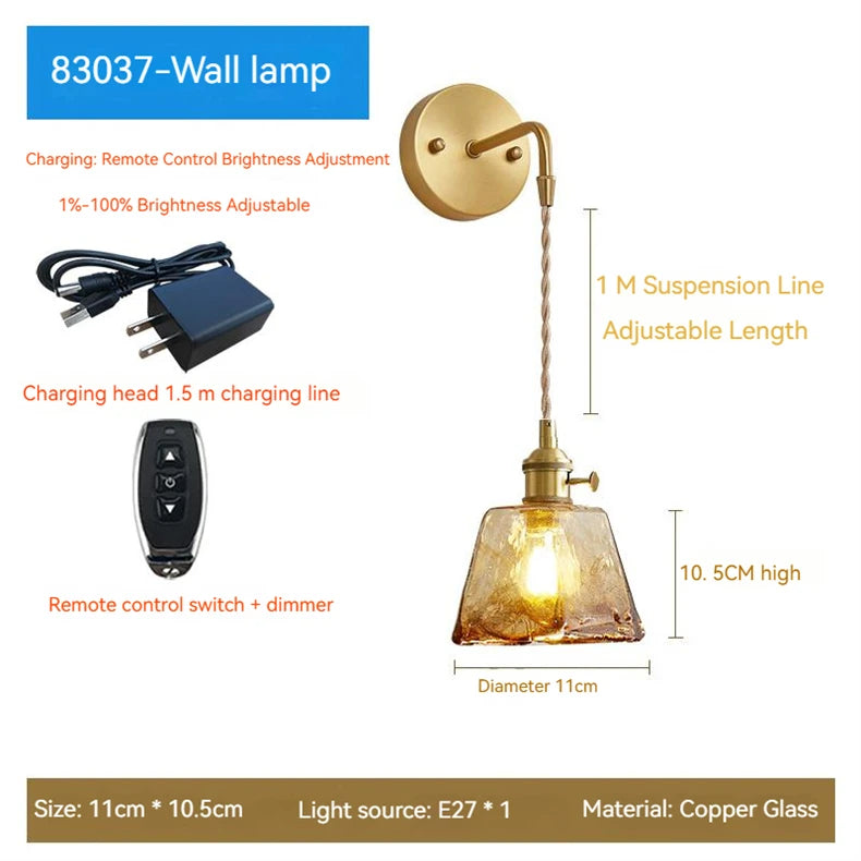 Modern glass LED pendant light for interior decoration - vue 20 sur 20