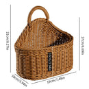 wicker hanging baskets for decorative storage and organization