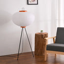 Nordic LED Japanese wabi sabi handmade rice paper floor lamp vintage living room bedroom home bedside standing table light