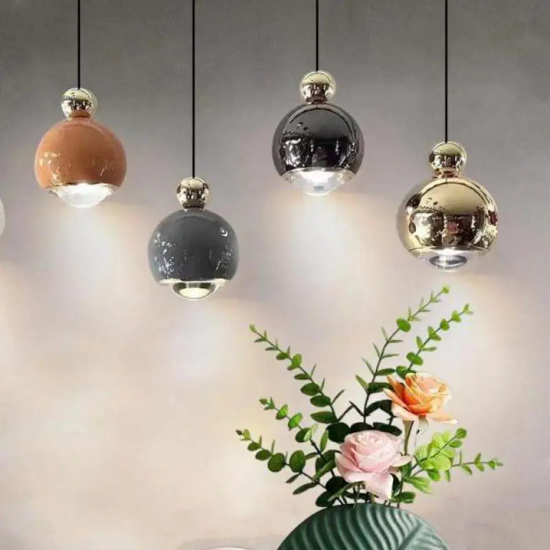 Art deco LED ball pendant light for children's interior decor