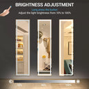 full-length tilting LED mirror with stand and adjustable light