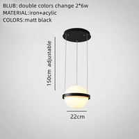 Modern nordic chandelier with hanging led flower pot