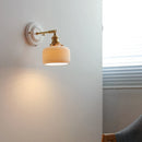 Nordic Japanese white and copper LED wall light