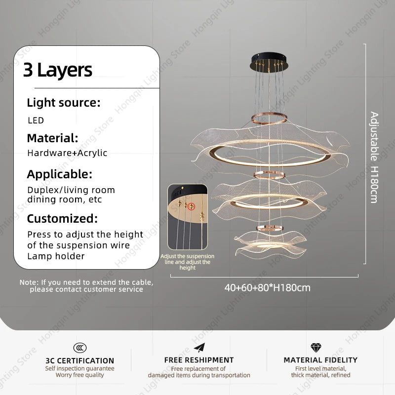 Modern LED ceiling light for stylish interiors