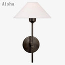 Designer fabric wall light for modern indoor lighting