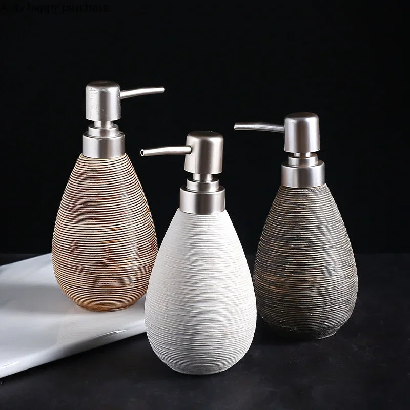 ceramic bottle hand sanitizer lotion soap bathroom decoration