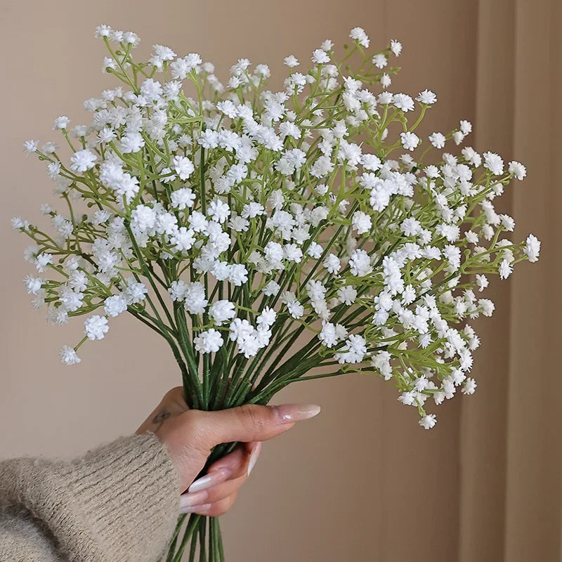 Artificial gypsophila flowers for weddings and festive events