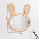 cute decorative wooden hanging mirrors for kids