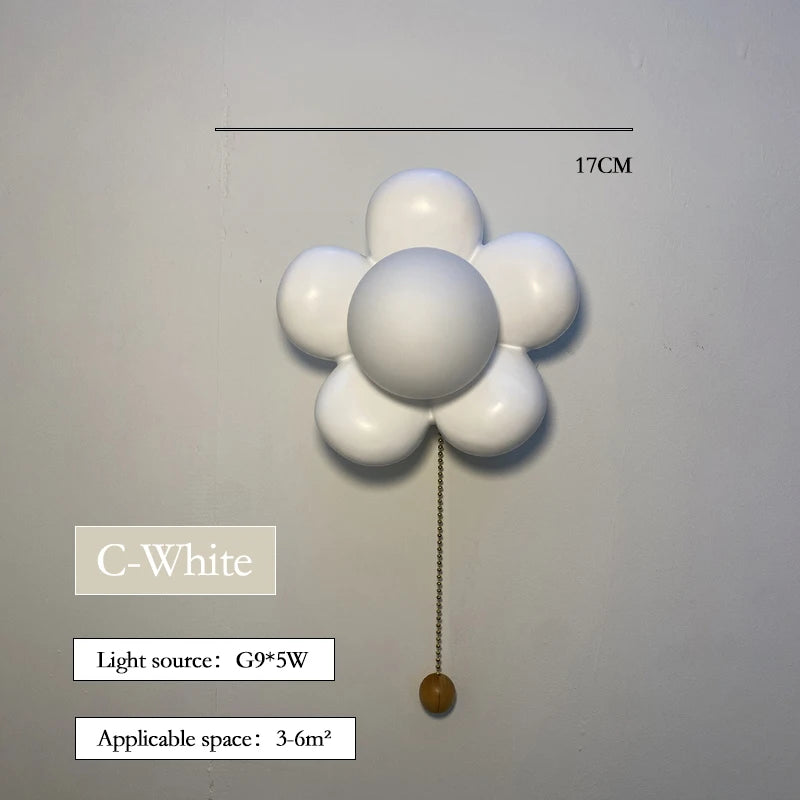 Modern petal chandelier for children's room - vue 12 sur 17