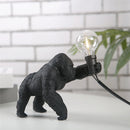 Nordic king kong customisable resin animal table lamp
