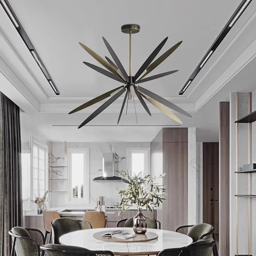 Decorative suspended LED chandelier for modern indoor lighting - vue 5 sur 7