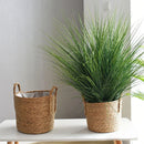 Handmade seagrass storage basket for plants and flowers