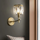 Modern luxury crystal and LED creative wall light