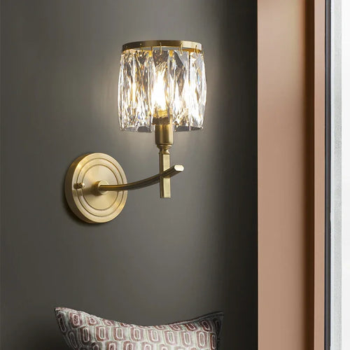 Modern luxury crystal and LED creative wall light - vue 4 sur 7