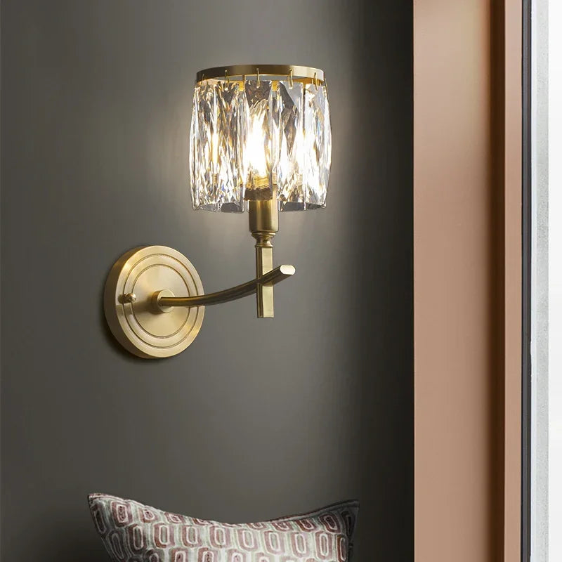 Modern luxury crystal and LED creative wall light - vue 3 sur 7