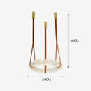 Luxury circular marble LED pendant chandelier