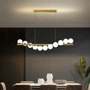 Modern glass ball chandelier pendant light