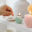 decorative natural soy wax seashell scented candles
