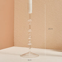 Clear glass candleholder modern nordic home decor
