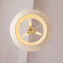Japanese style decorative fabric pendant light with elegant LED lighting