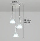 3-head milk white glass LED pendant chandelier