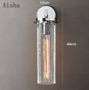 Retro glass wall light for elegant interior decoration