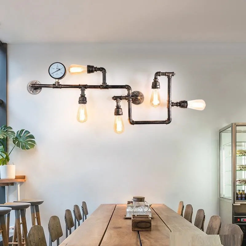 Vintage industrial metal wall light for loft, bar or restaurant - vue 9 sur 10