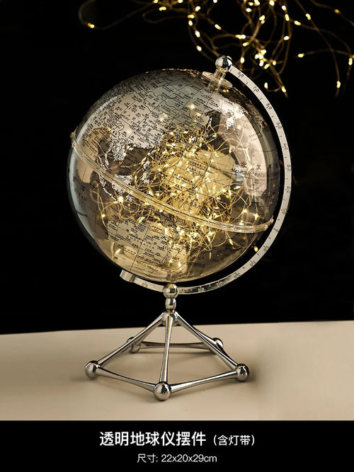 luminous globe decoration for modern educational learning