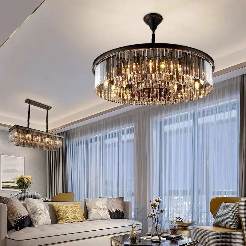 Modern crystal chandelier nordic vintage style for elegant interiors