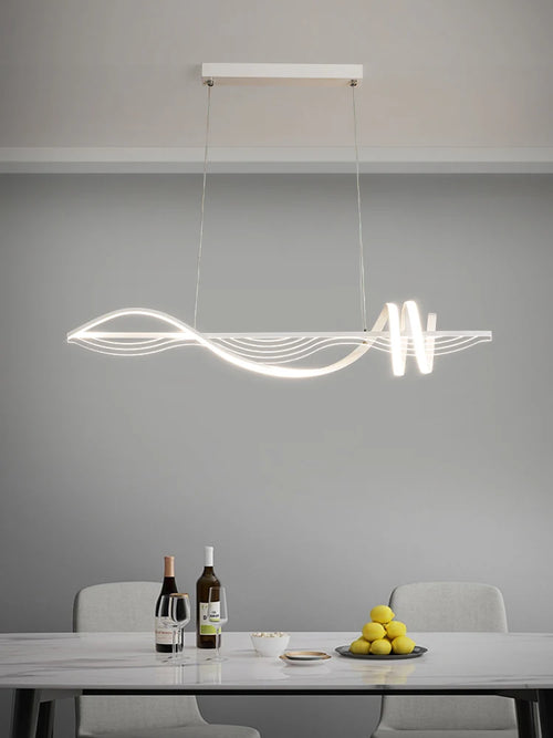 Modern LED chandelier minimalist design for interiors - vue 2 sur 8