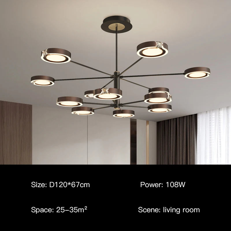 Modern LED pendant light with elegant minimalist design for interiors - vue 11 sur 18