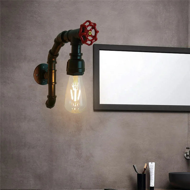 Vintage metal loft style wall light