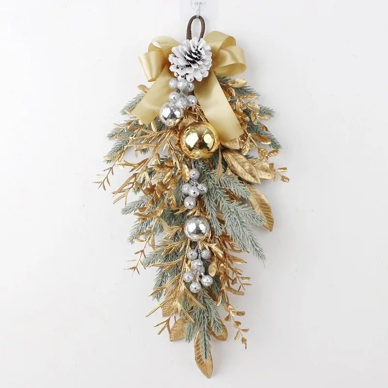 Artificial rattan garland for Christmas and New Year decorations - vue 9 sur 11