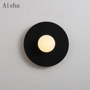 Modern nordic round decorative wall light