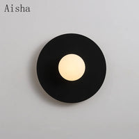Modern nordic round decorative wall light