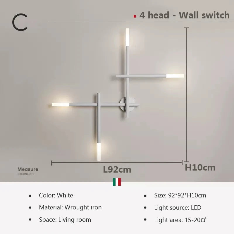 Modern LED wall light for elegant interior decoration