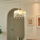 Elegant floral design vintage LED crystal chandelier