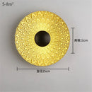 Nordic round metal LED wall light for modern interiors
