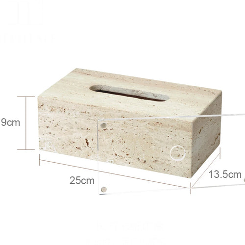 elegant travertine bathroom accessory set - vue 15 sur 30
