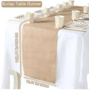 Rustic country style linen table runner