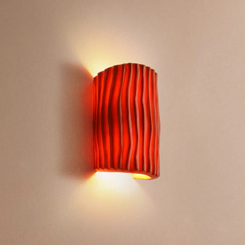 Nordic artistic atmosphere LED resin grille lamp retro