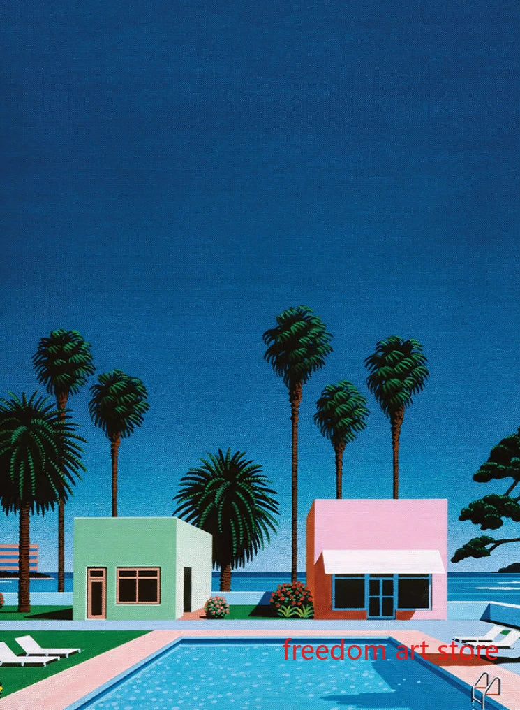 Vintage Japanese 80s art posters by Hiroshi Nagai