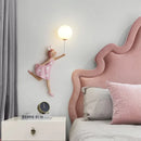 Creative 3d wall light with moon lampshade for girls’ nursery