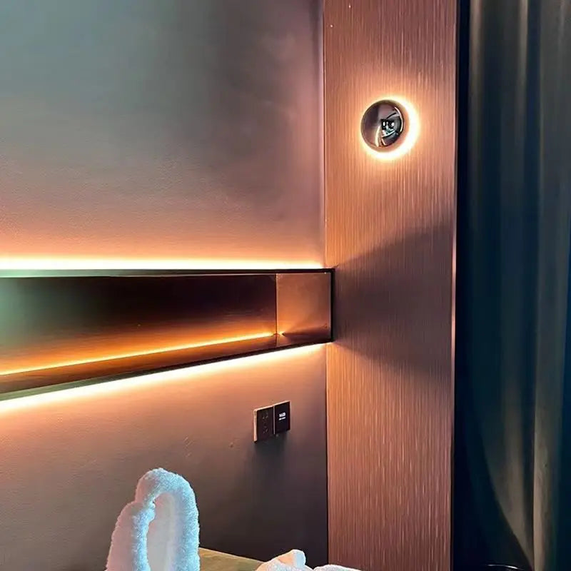 Modern indoor LED decorative wall light - vue 3 sur 9